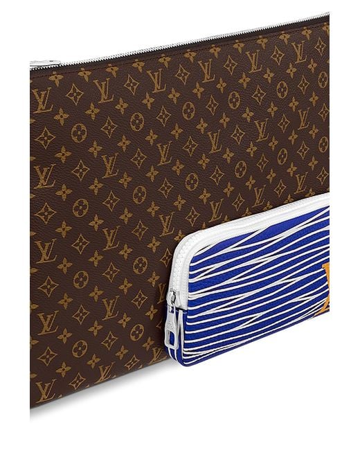 Louis Vuitton LOUIS VUITTON Pochette A4 Virgil Abloh Clutch Bag