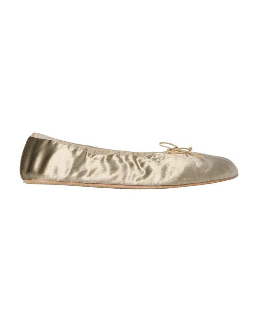 The Row Natural Runde Ballerinas