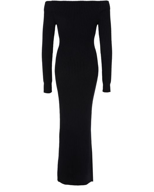 Max Mara Black Langes Strickkleid Arnes