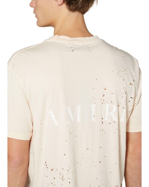 Amiri White Washed Shotgun T-shirt for men