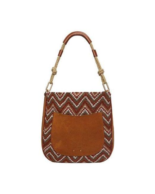 Vanessa Bruno Holly Hobo Bag in Brown Lyst