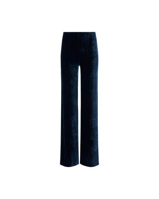 Galvan Blue Velvet Trousers