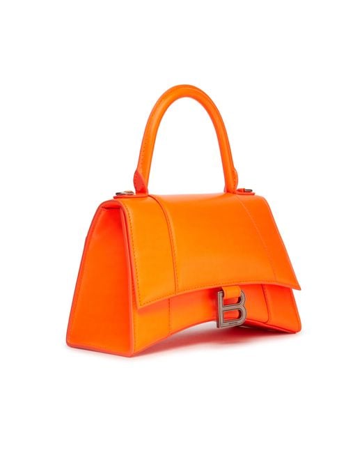 Balenciaga Orange Hourglass Small Handbag