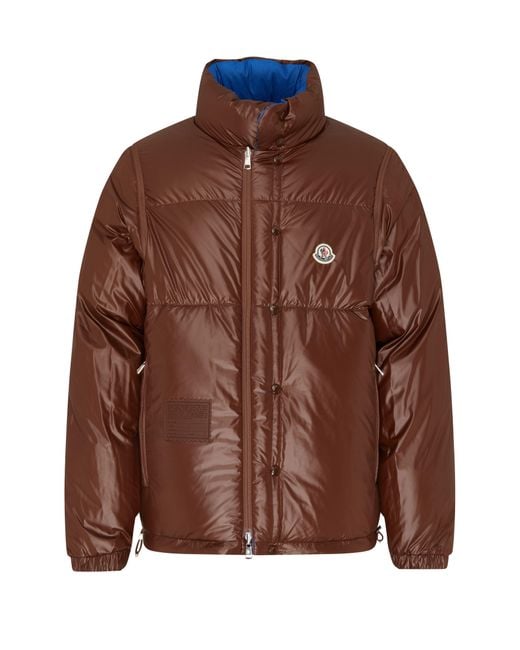 Moncler Blue Reversible Down Puffer Jacket for men