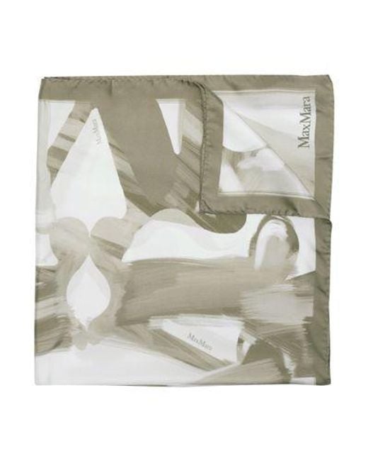 Max Mara Metallic Silk Scarf
