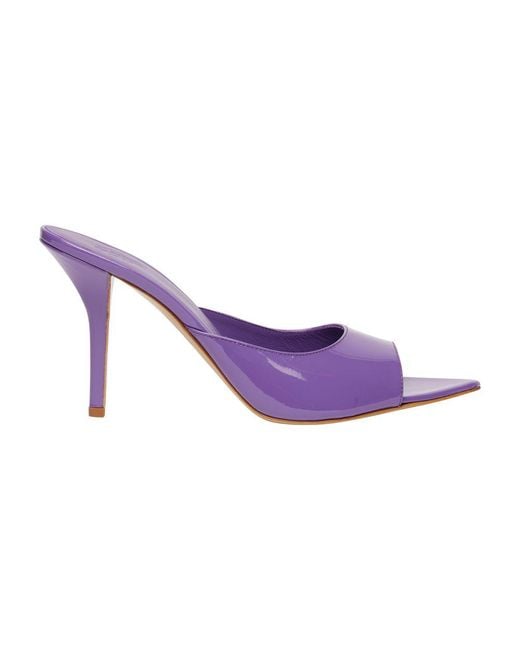 GIA COUTURE Purple Perni High Heels Mules