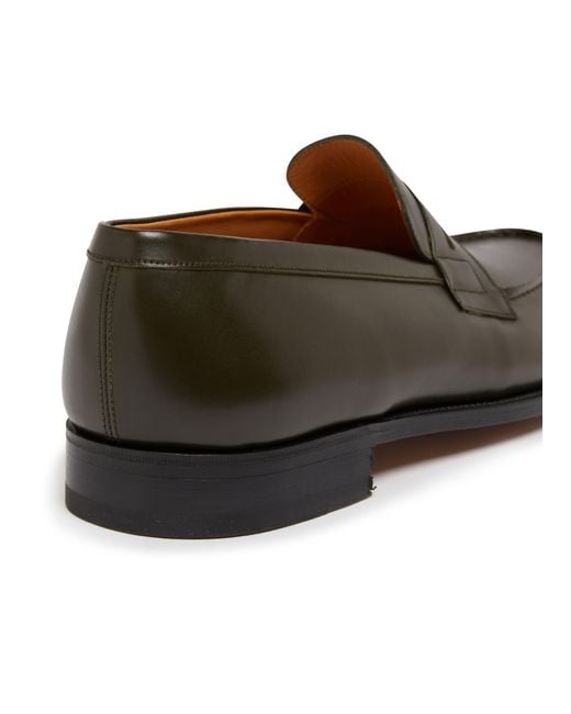 J.M. Weston Black Mocassin 180 Boxcalf Leather Loafer for men
