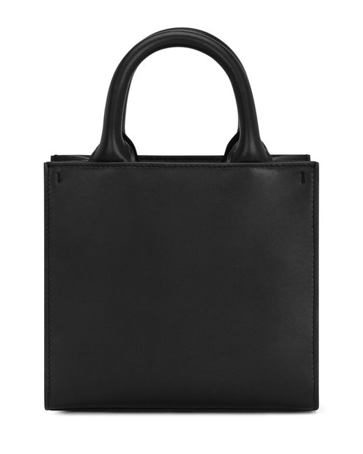 Dolce & Gabbana Black Mini Leather Dg Daily Tote Bag