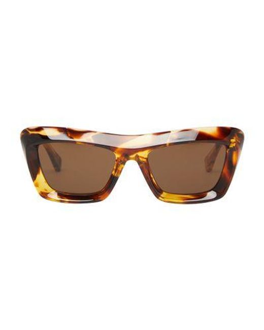 Bottega Veneta Brown Cat Eye Classic Sunglasses