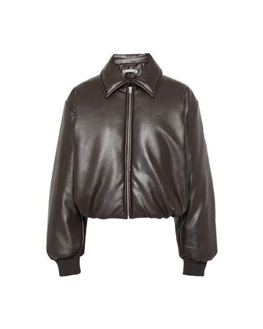 Acne Brown Onnea Lt Leather Jacket