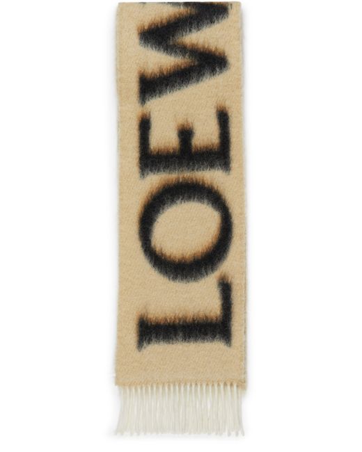 Écharpe à logo Loewe pour homme en coloris Metallic
