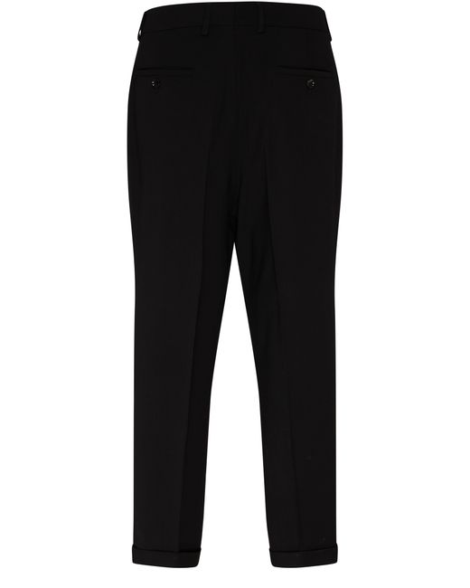AMI Black Carrot Fit Trousers for men