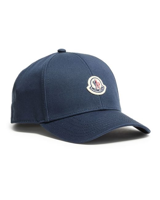 Moncler Blue Logo Baseball Cap for men