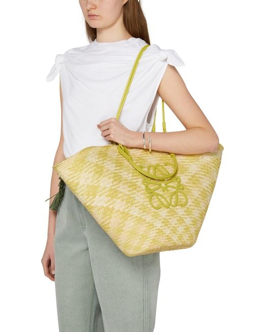 Loewe Yellow Large Anagram Basket Bag
