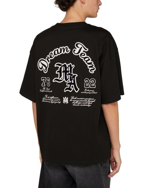 Amiri Oversized T-Shirt Team in Black für Herren