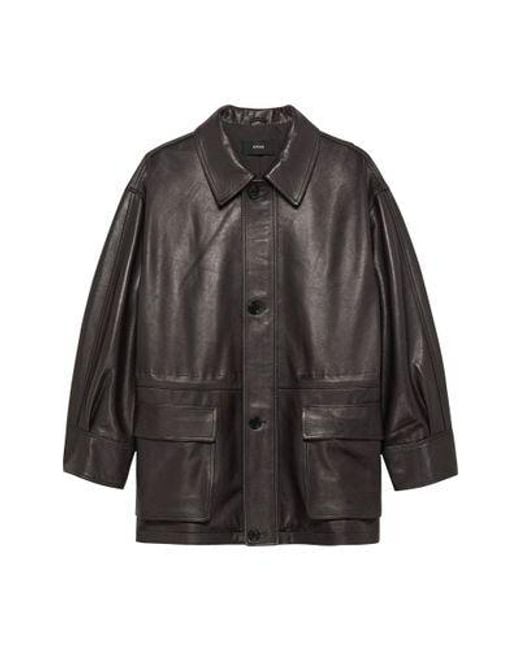 Arma Black Maeve Leather Jacket