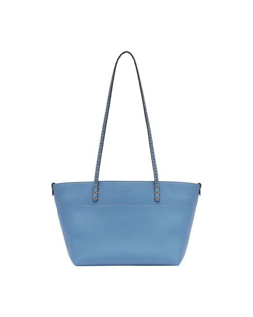 Fendi Blue Small Shopper Bag