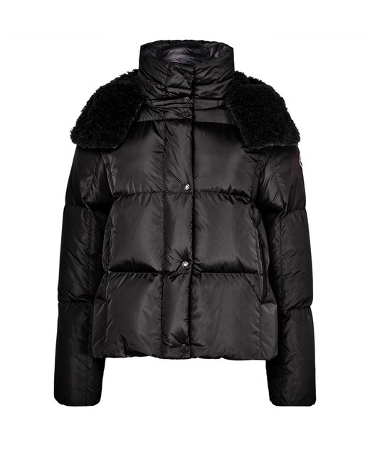 Moncler Black Castelnou Hooded Down Jacket