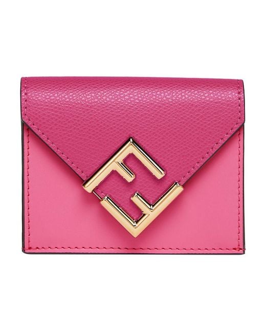 Fendi Pink Ff Diamonds Wallet
