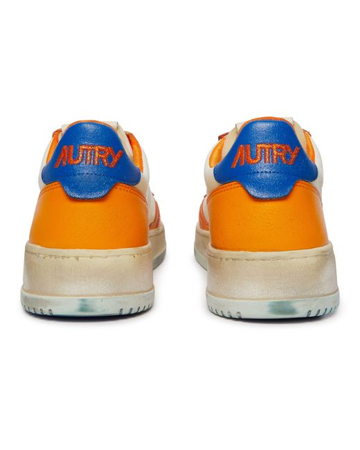 Autry Orange Super Vintage Low-top Sneakers for men