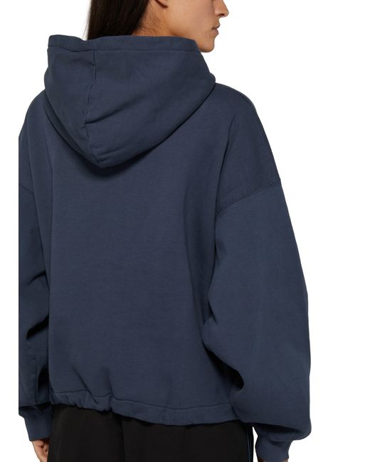 Womens ANINE BING navy Cotton Lucy Hoodie