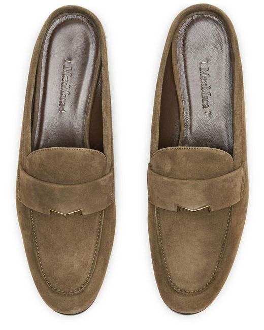 Max Mara Brown Mokassin-Mules