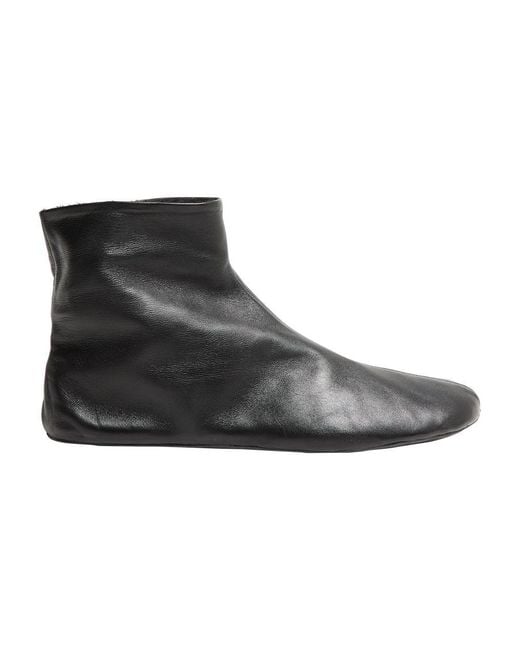 The Row Black Stella Ankle Boots