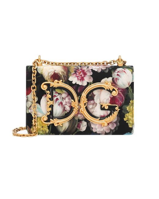 Dolce & Gabbana Metallic Medium Dg Girls Shoulder Bag