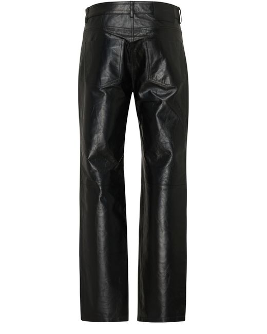 AMI Black Straight Fit Trousers for men