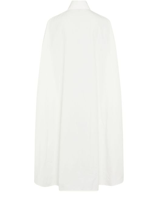 Bottega Veneta White Kleid Aus Kompakter Baumwolle