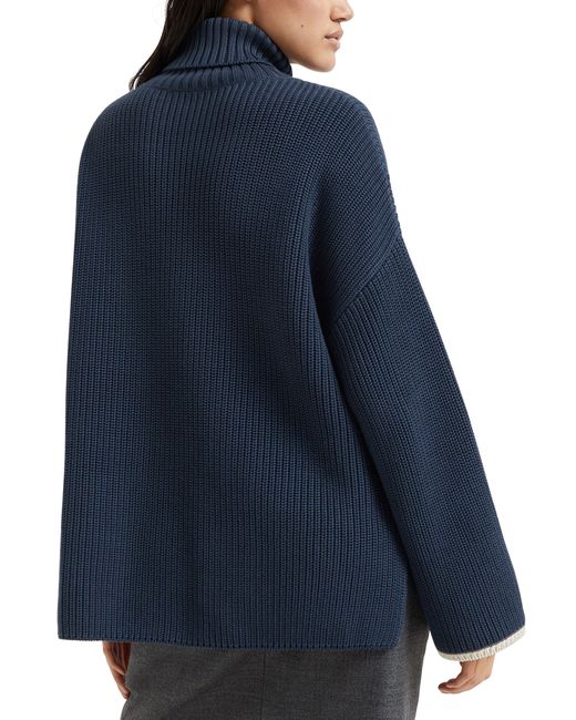 Brunello Cucinelli Blue Turtleneck Sweater