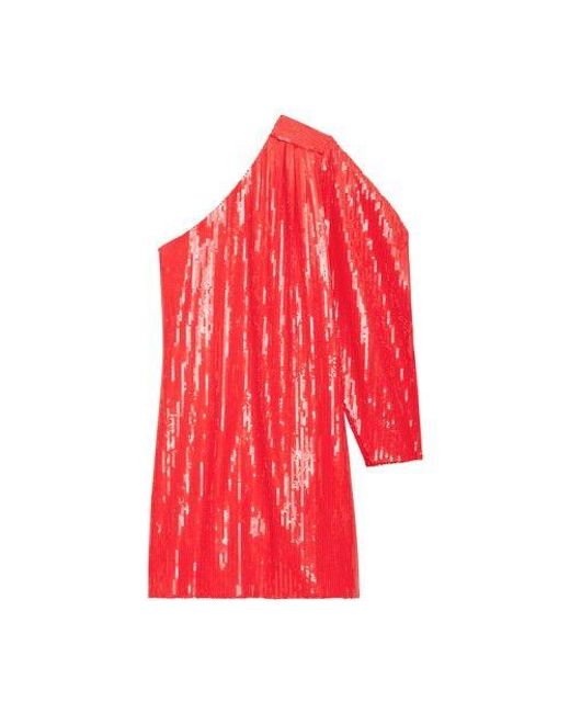 Zadig & Voltaire Red Roely Sequin Dress