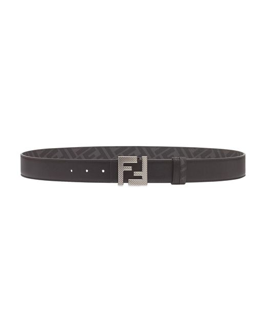 Fendi Black Ff Squared Belt for men