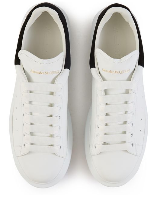 Alexander McQueen White Oversize Leather Sneakers