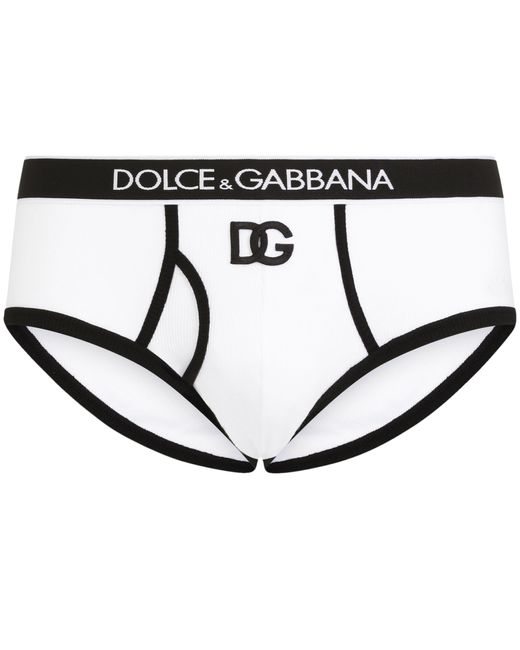 Slip Brando en coton côtelé Dolce & Gabbana pour homme en coloris Black