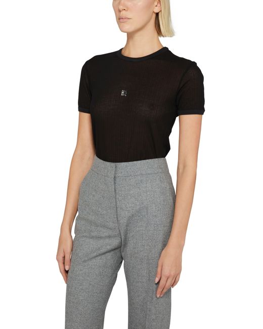 Givenchy Black Short Sleeve 4g T-shirt