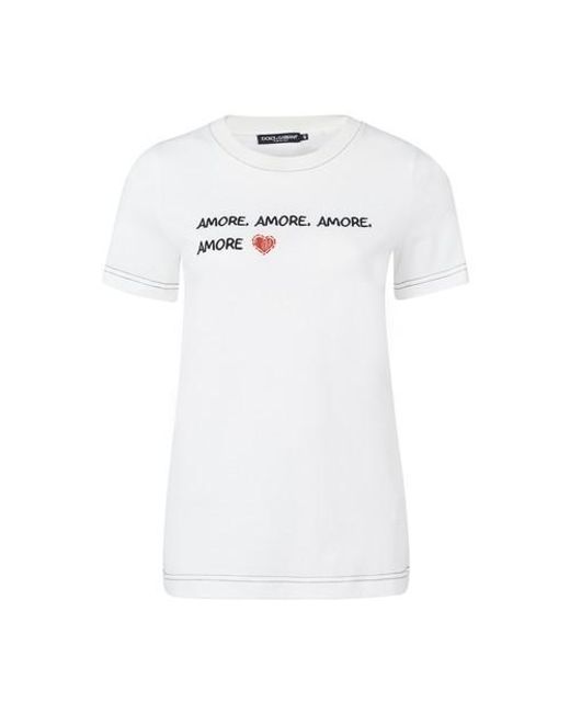 Dolce \u0026 Gabbana T-shirt in White - Lyst