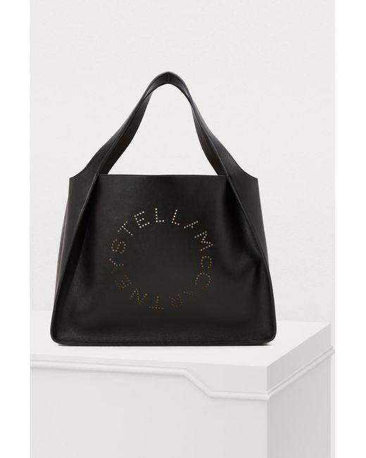 Stella McCartney Black Logo Tote Bag