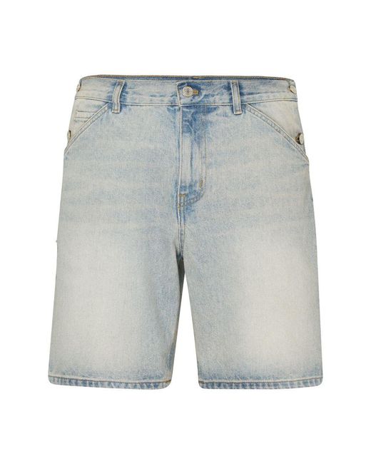 Courreges Blue Denim Shorts for men