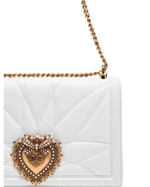 Dolce & Gabbana White Large Devotion Bag