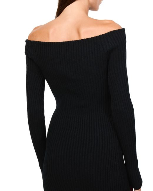 Max Mara Black Langes Strickkleid Arnes