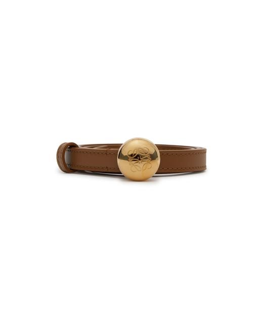 Loewe Brown Pebble Belt