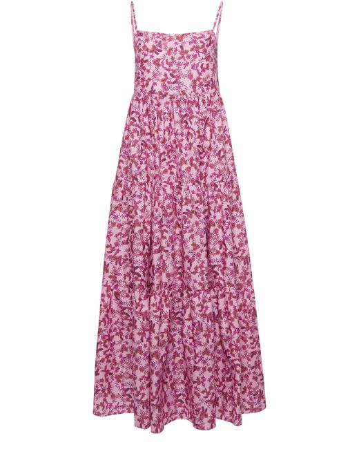 Matteau Purple Printed Long Dress
