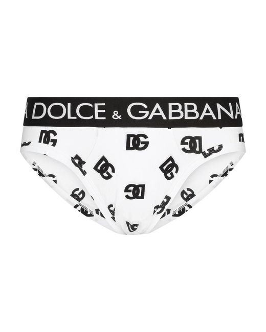 Dolce & Gabbana Black Mid-Rise Jersey Briefs for men