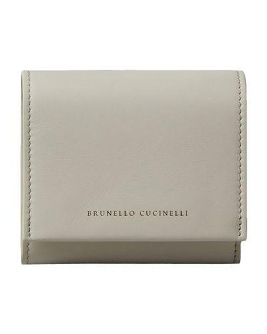 Brunello Cucinelli Natural Wallet With Monile