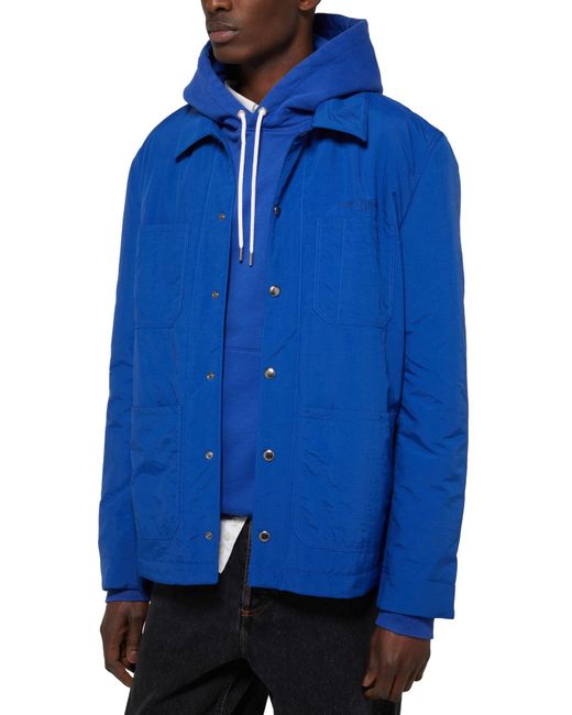 Maison Kitsuné Technical Worker Jacket in Blue for Men | Lyst Canada