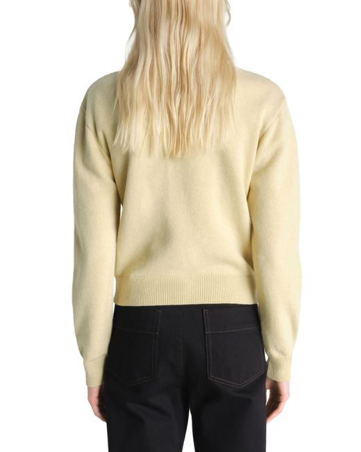 Lemaire Yellow Reversible Buttoned Sweater