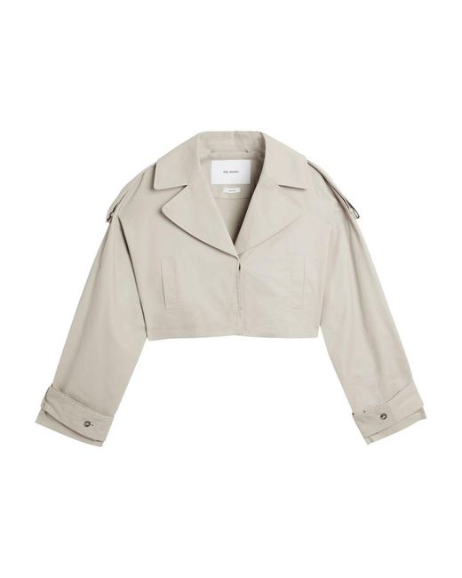 Axel Arigato Natural Gaia Cropped Trench Coat