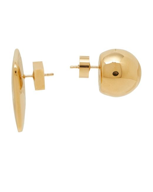 Jacquemus Natural The Round Square Earrings