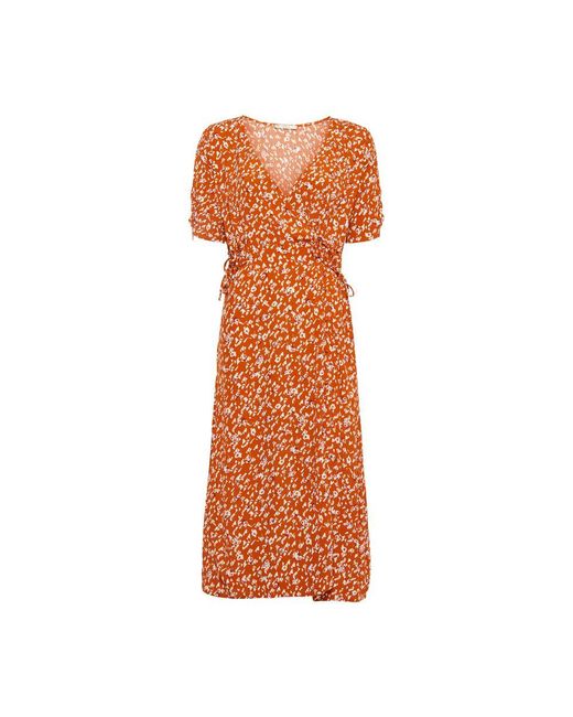 Sessun Orange Dolita Midi Dress